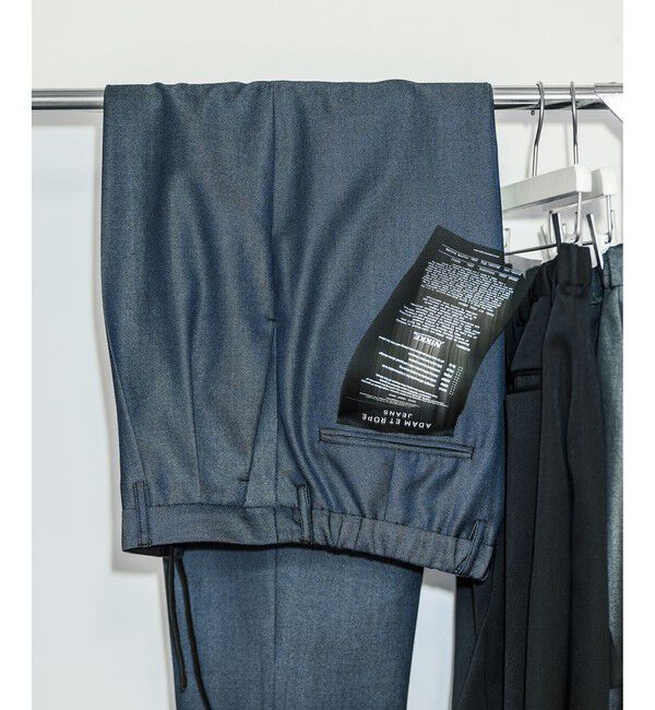 ADAM ET ROPE'「【NIKKE】ワイド イージー デニム スラックス / ADAM ET ROPE' JEANS -GRID-」|スラックス|ネイビー(40)