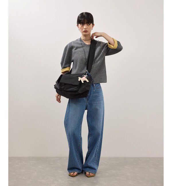 ADAM ET ROPE'「【WEB限定】撥水ビッグショルダーダブルポケットバッグ」|ショルダー・メッセンジャー|