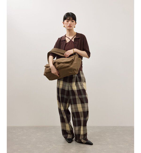 ADAM ET ROPE'「【WEB限定】撥水ビッグショルダーダブルポケットバッグ」|ショルダー・メッセンジャー|
