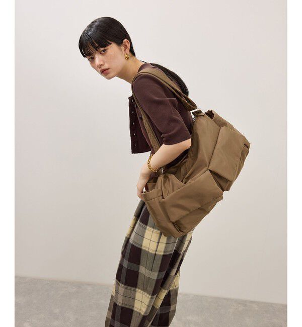 ADAM ET ROPE'「【WEB限定】撥水ビッグショルダーダブルポケットバッグ」|ショルダー・メッセンジャー|