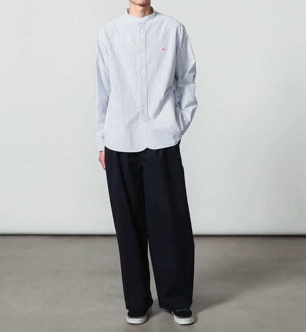 DANTON「DANTON | オックスフォード バンドカラーシャツ STRIPE MEN」|シャツ・ブラウス|