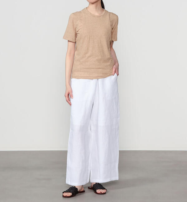 UNFIL「UNFIL | スラブヤーン レイヤードトップス WOMEN」|Tシャツ・カットソー|