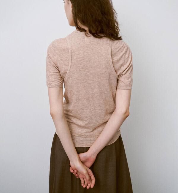 UNFIL「UNFIL | スラブヤーン レイヤードトップス WOMEN」|Tシャツ・カットソー|