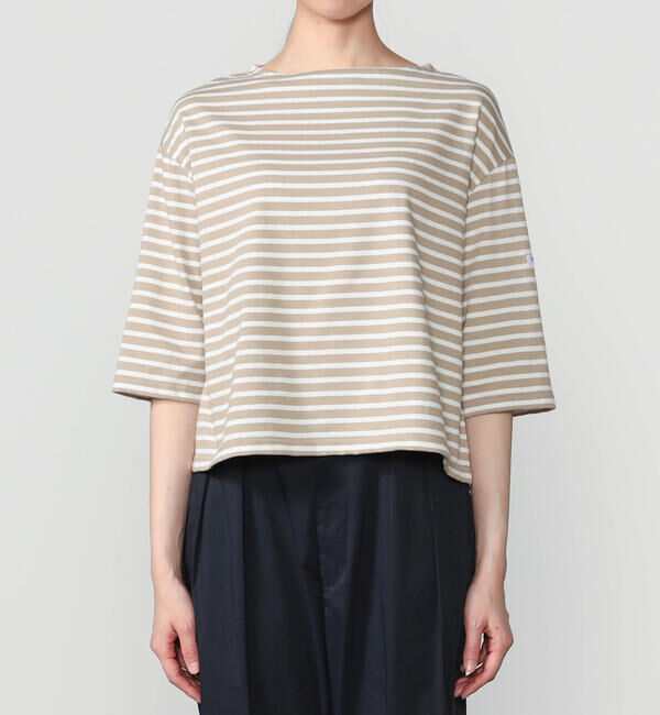ORCIVAL「ORCIVAL | コットン ボートネックボーダーTシャツ WOMEN」|Tシャツ・カットソー|