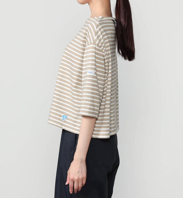 ORCIVAL「ORCIVAL | コットン ボートネックボーダーTシャツ WOMEN」|Tシャツ・カットソー|