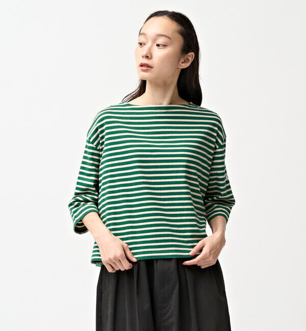 ORCIVAL「ORCIVAL | コットン ボートネックボーダーTシャツ WOMEN」|Tシャツ・カットソー|
