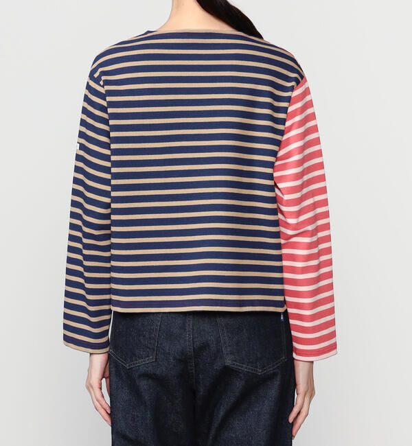 ORCIVAL「ORCIVAL | ハーレクイン コットンロード フレンチバスクTシャツ WOMEN」|Tシャツ・カットソー|