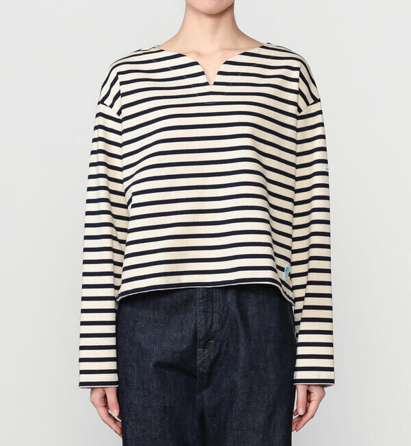 ORCIVAL「ORCIVAL | コットンロード スキッパーネック長袖カットソー WOMEN」|Tシャツ・カットソー|
