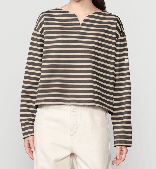 ORCIVAL「ORCIVAL | コットンロード スキッパーネック長袖カットソー WOMEN」|Tシャツ・カットソー|