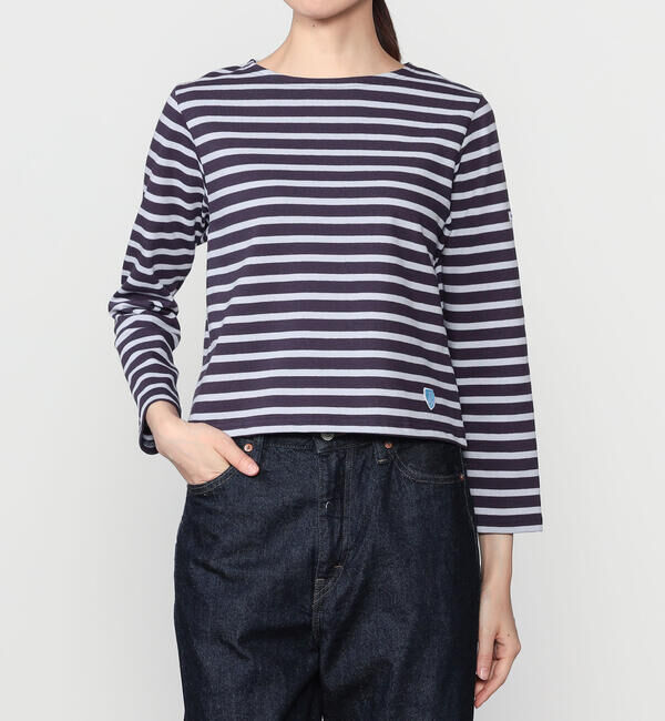 ORCIVAL「ORCIVAL | コットンロード クルーネック長袖カットソー WOMEN」|Tシャツ・カットソー|PURPLE系1