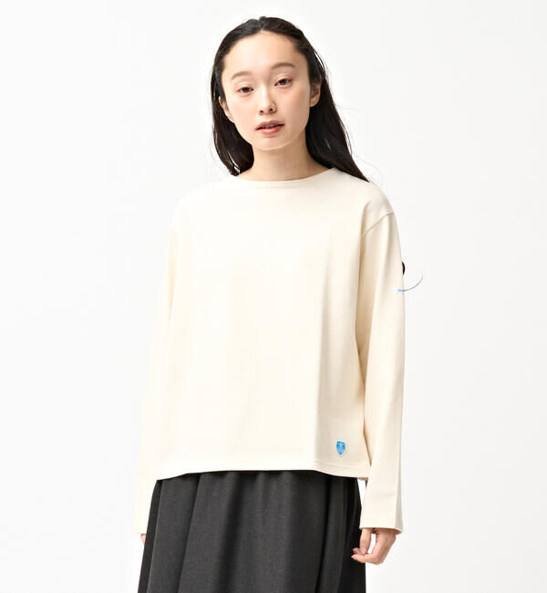 ORCIVAL「ORCIVAL | コットンロード クルーネックTシャツ WOMEN」|Tシャツ・カットソー|ECRU