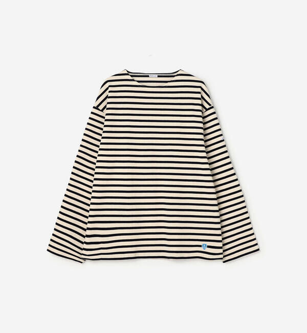 ORCIVAL「ORCIVAL | コットンロード クルーネック ワイドフレンチバスクTシャツ MEN」|Tシャツ・カットソー|