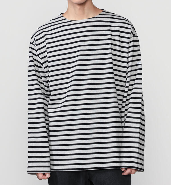 ORCIVAL「ORCIVAL | コットンロード クルーネック ワイドフレンチバスクTシャツ MEN」|Tシャツ・カットソー|