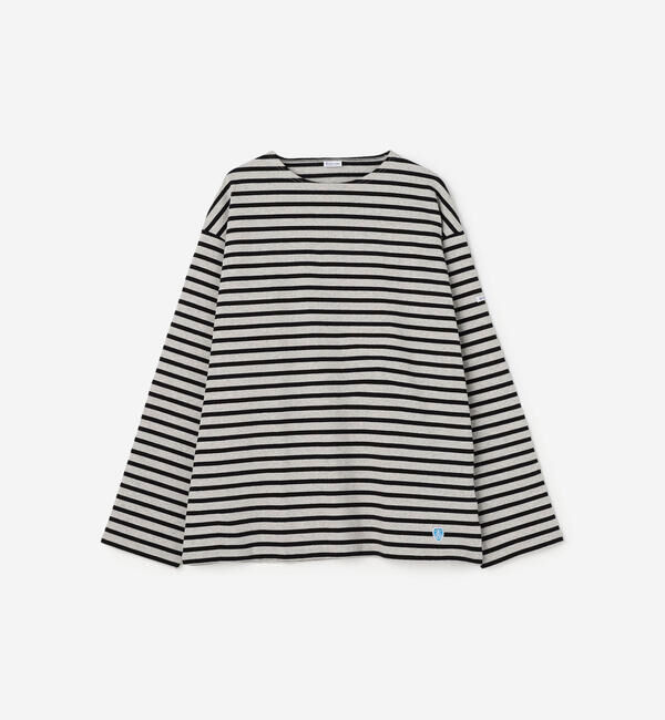 ORCIVAL「ORCIVAL | コットンロード クルーネック ワイドフレンチバスクTシャツ MEN」|Tシャツ・カットソー|