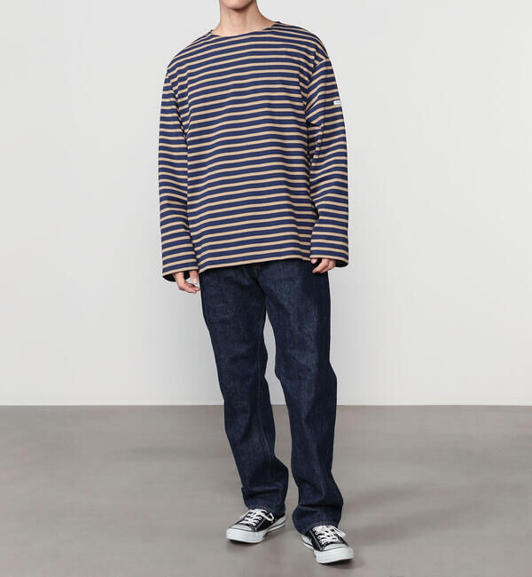 ORCIVAL「ORCIVAL | コットンロード クルーネック ワイドフレンチバスクTシャツ MEN」|Tシャツ・カットソー|