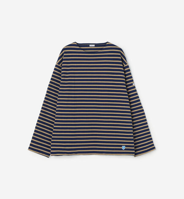 ORCIVAL「ORCIVAL | コットンロード クルーネック ワイドフレンチバスクTシャツ MEN」|Tシャツ・カットソー|