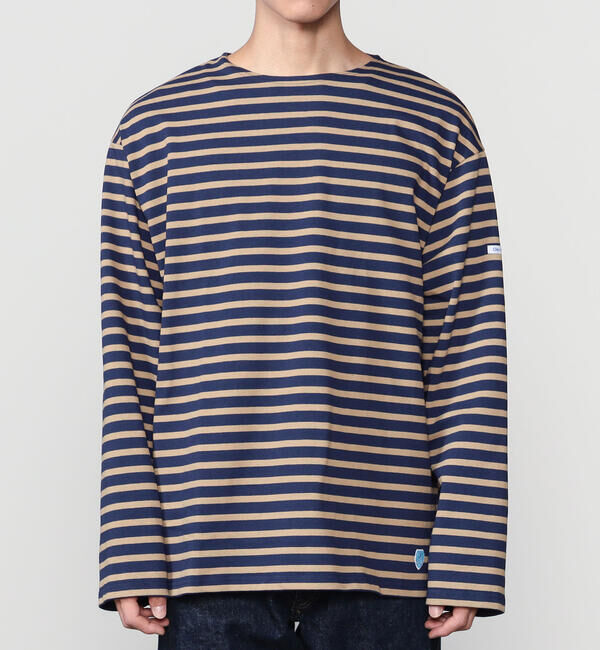 ORCIVAL「ORCIVAL | コットンロード クルーネック ワイドフレンチバスクTシャツ MEN」|Tシャツ・カットソー|