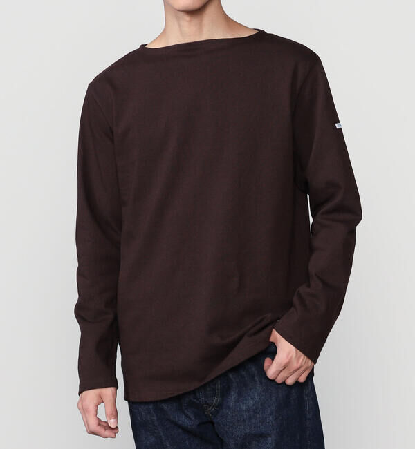 ORCIVAL「ORCIVAL | コットンロード ボートネック フレンチバスクTシャツ MEN」|Tシャツ・カットソー|DKBROWN