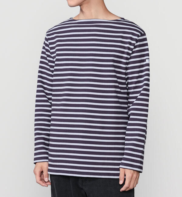ORCIVAL「ORCIVAL | コットンロード ボートネック フレンチバスクTシャツ MEN」|Tシャツ・カットソー|PURPLE系1