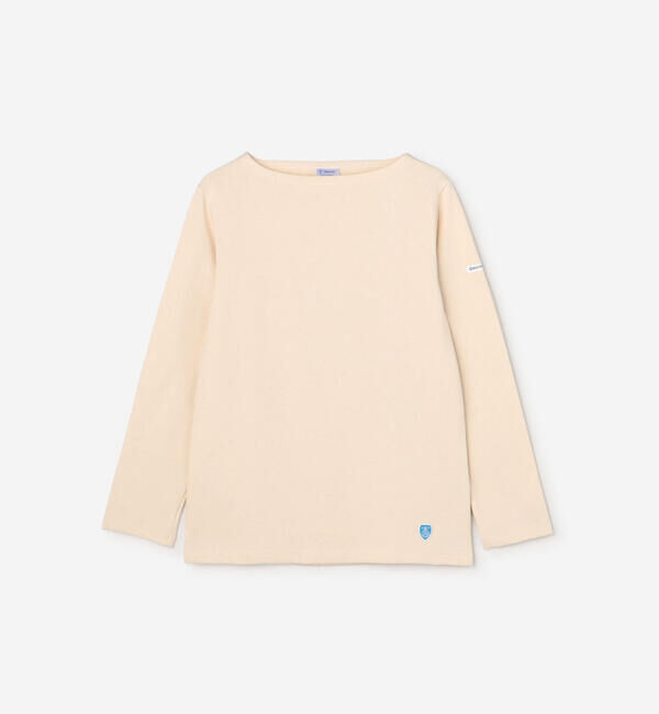 ORCIVAL「ORCIVAL | コットンロード ボートネック フレンチバスクTシャツ WOMEN」|Tシャツ・カットソー|ECRU