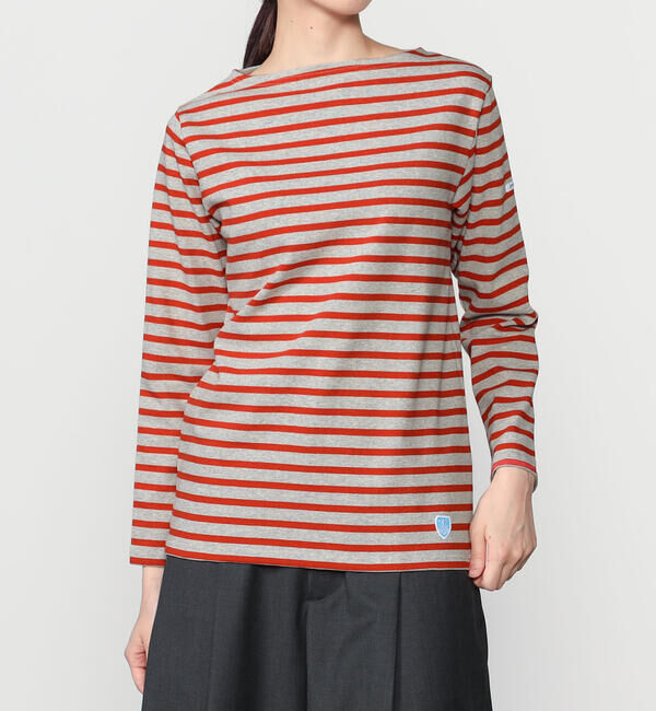ORCIVAL「ORCIVAL | コットンロード ボートネック フレンチバスクTシャツ WOMEN」|Tシャツ・カットソー|
