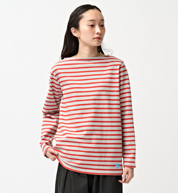 ORCIVAL「ORCIVAL | コットンロード ボートネック フレンチバスクTシャツ WOMEN」|Tシャツ・カットソー|