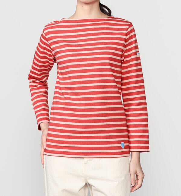 ORCIVAL「ORCIVAL | コットンロード ボートネック フレンチバスクTシャツ WOMEN」|Tシャツ・カットソー|