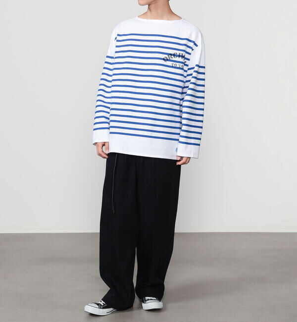 ORCIVAL「ORCIVAL | ラッセル ボートネック プリントワイドバスクTシャツ MEN」|Tシャツ・カットソー|