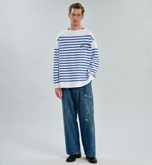 ORCIVAL「ORCIVAL | ラッセル ボートネック プリントワイドバスクTシャツ MEN」|Tシャツ・カットソー|