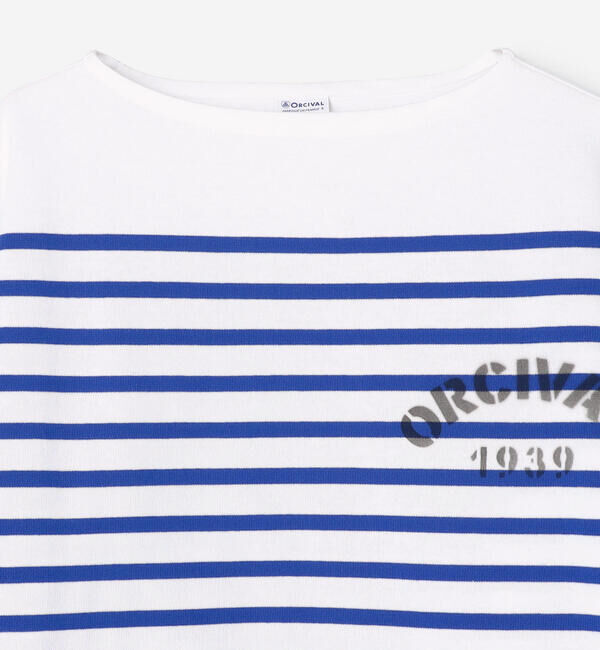 ORCIVAL「ORCIVAL | ラッセル ボートネック プリントワイドバスクTシャツ MEN」|Tシャツ・カットソー|