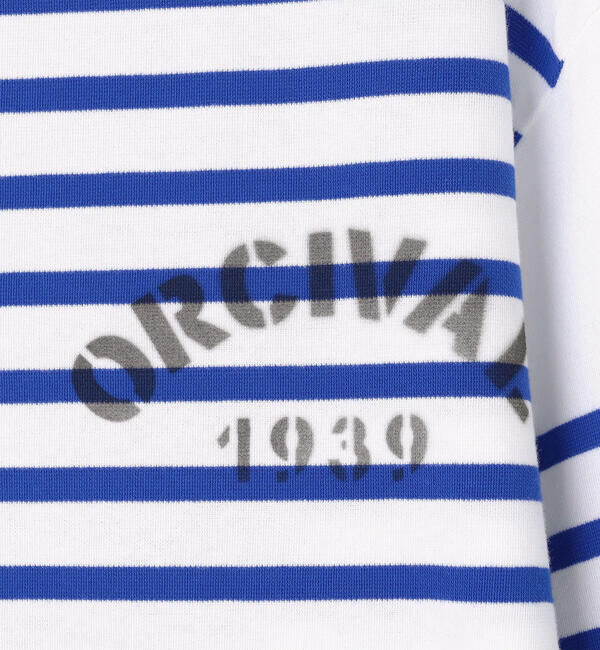 ORCIVAL「ORCIVAL | ラッセル ボートネック プリントワイドバスクTシャツ MEN」|Tシャツ・カットソー|