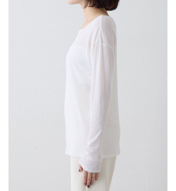 THE PAUSE「《インナー使いもおすすめ》【THE PAUSE】シアーフライスロンTEE」|Tシャツ・カットソー|