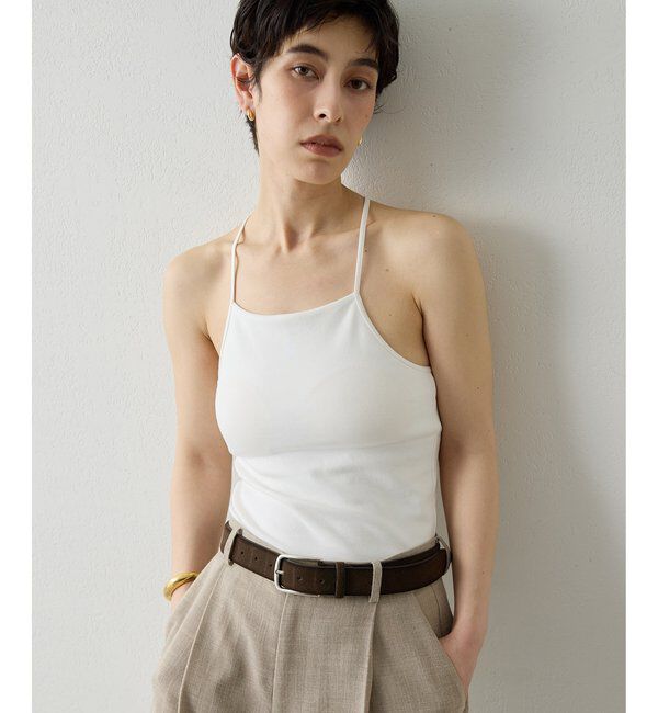 THE PAUSE「【THE PAUSE】バッククロスキャミ」|キャミソール|