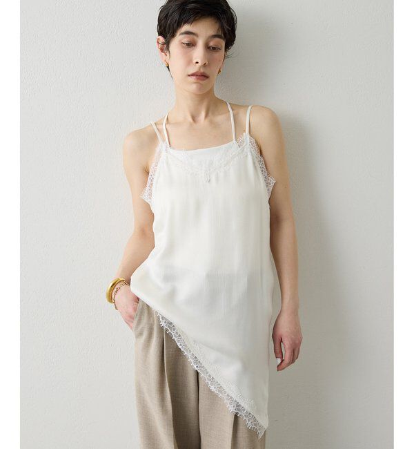 THE PAUSE「【THE PAUSE】バッククロスキャミ」|キャミソール|