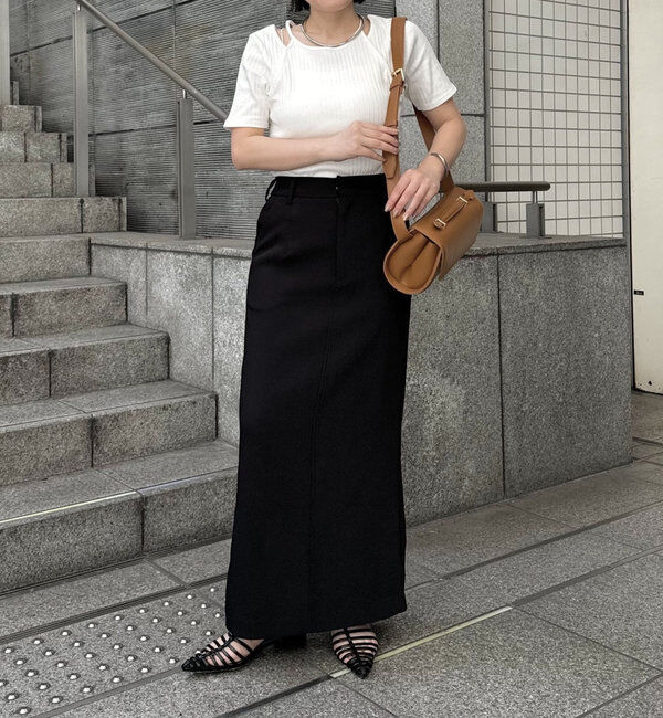  「【累計1万枚突破/全骨格◎/低身長サイズ】マキシIラインスカート」|スカート|