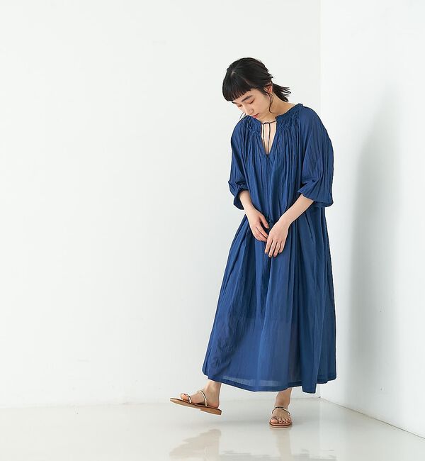 collex「インド綿2WAYギャザーコットンワンピース」|ワンピース|