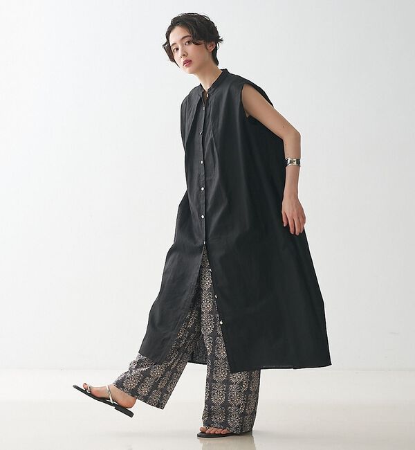 collex「タックショルダーリネンコットンワンピース」|ワンピース|