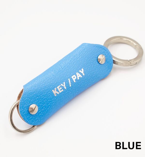 ABAHOUSE「【1/2HALF / ハーフ】 KEY/PAY レザーキーホルダー/ ネオンキー」|キーケース|