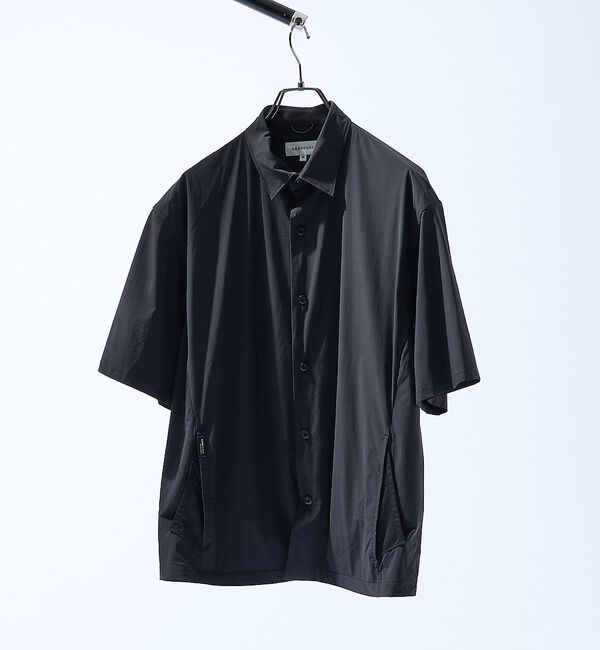 ABAHOUSE「【セットアップ対応】CORDURA  ユーティリティ シャツジャケット/軽量 ス」|シャツ・ブラウス|ブラック