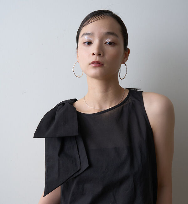 Rouge vif「【一部店舗限定】ショルダービッグリボンブラウス」|シャツ・ブラウス|