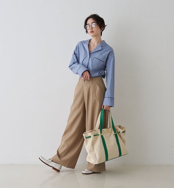 Rouge vif「【セットアップ対応】オープンカラーシャツ」|シャツ・ブラウス|