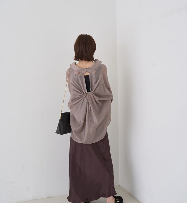 Rouge vif「【定番人気】【ロングセラー】バックツイストシャツ」|シャツ・ブラウス|