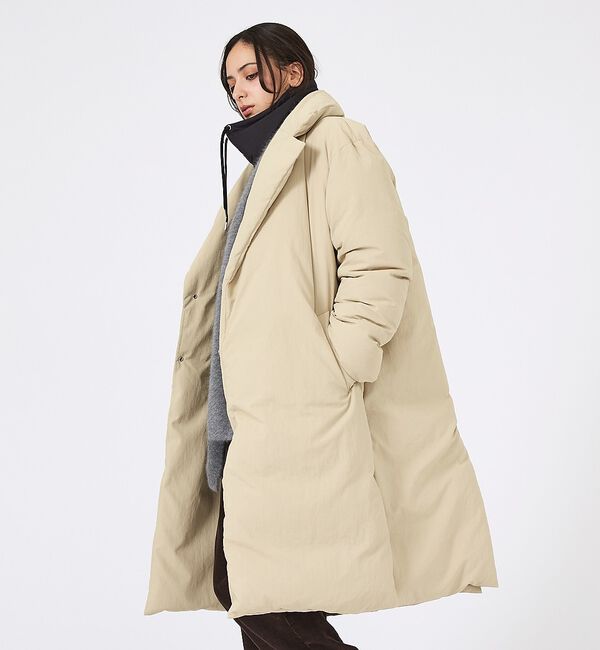 Rouge vif「【KWD/ケーダブルディー】ダウンコート/DOWN COAT/アウター/ロング丈」|ダウン|ベージュ