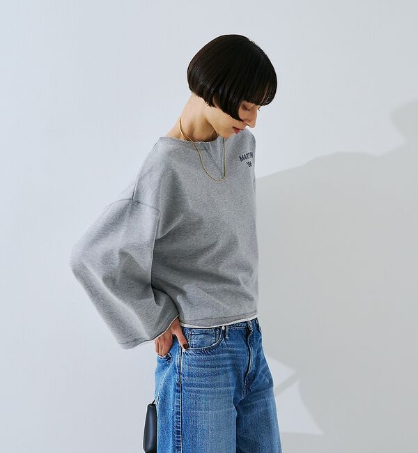 Rouge vif「【IRONING/アイロニング】ロゴショート丈スウェット/スエット logo a」|スウェット・ジャージ|