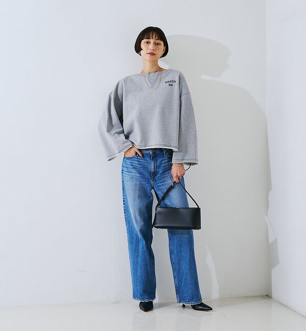 Rouge vif「【IRONING/アイロニング】ロゴショート丈スウェット/スエット logo a」|スウェット・ジャージ|