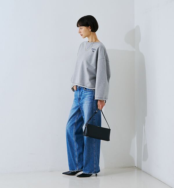 Rouge vif「【IRONING/アイロニング】ロゴショート丈スウェット/スエット logo a」|スウェット・ジャージ|