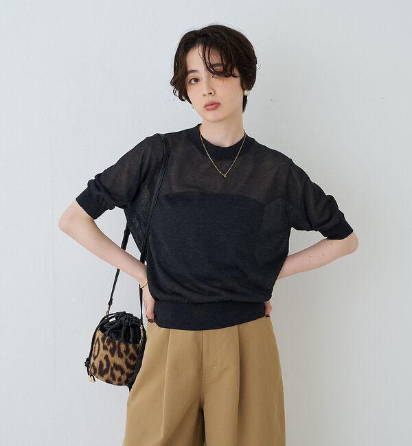 Rouge vif「【PETIT MOMENTS/プティ・モーメント】「R」イニシャルモチーフネック」|ネックレス|