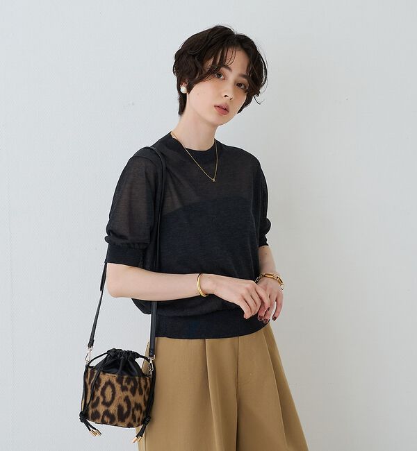 Rouge vif「【PETIT MOMENTS/プティ・モーメント】「R」イニシャルモチーフネック」|ネックレス|