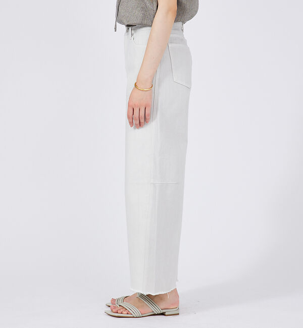 qualite「【SERGE】WIDE W SELVEDGE ワイドデニムパンツ」|デニム|