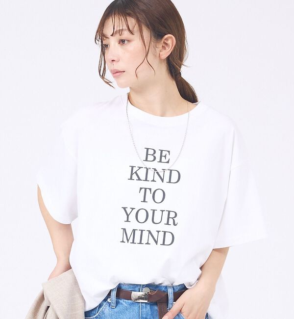 abahouse mavie「ロゴタックTシャツ」|Tシャツ・カットソー|ホワイト
